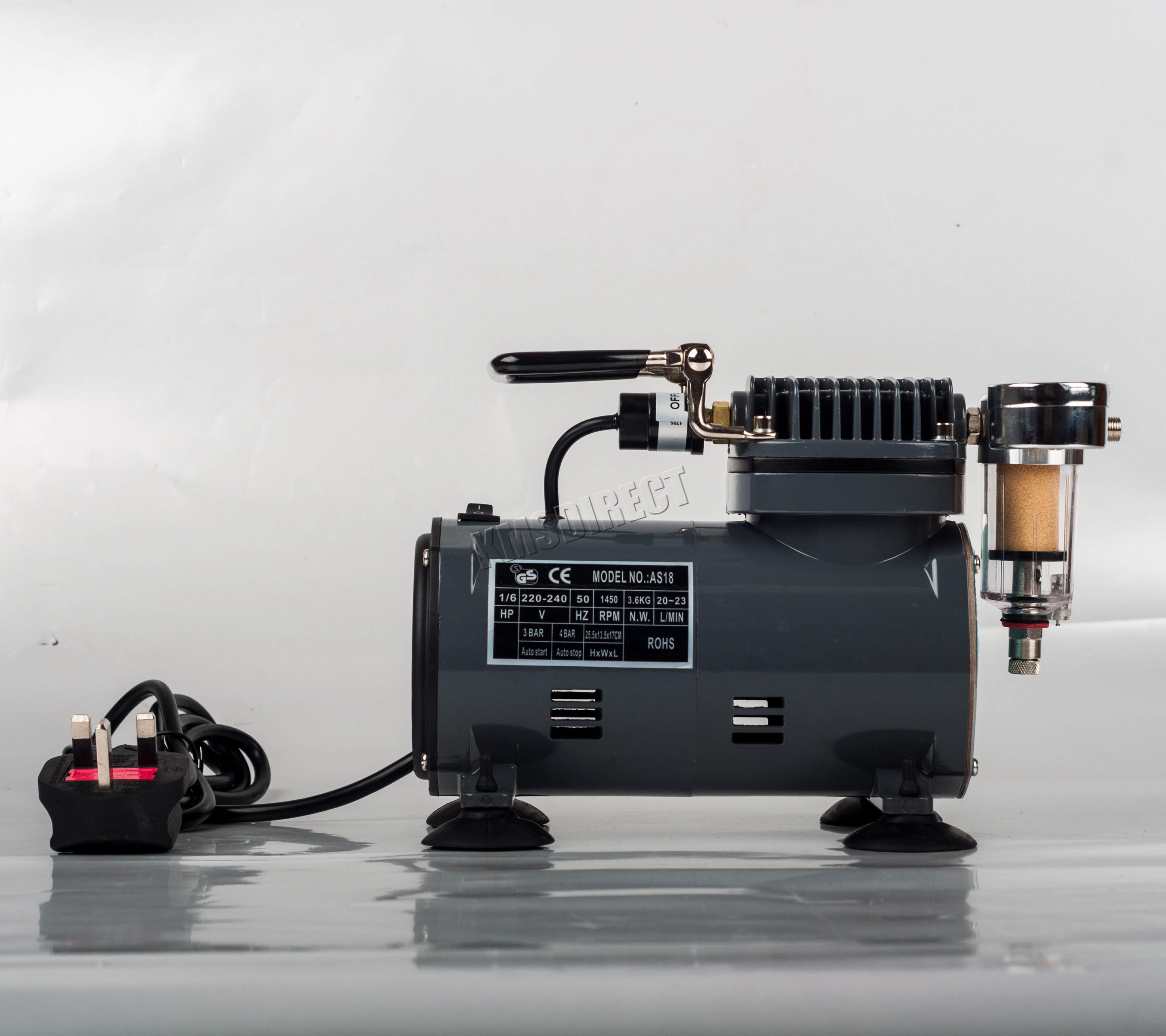 SwitZer AS18 Airbrush With Compressor Double Action Air Brush Spray Kit