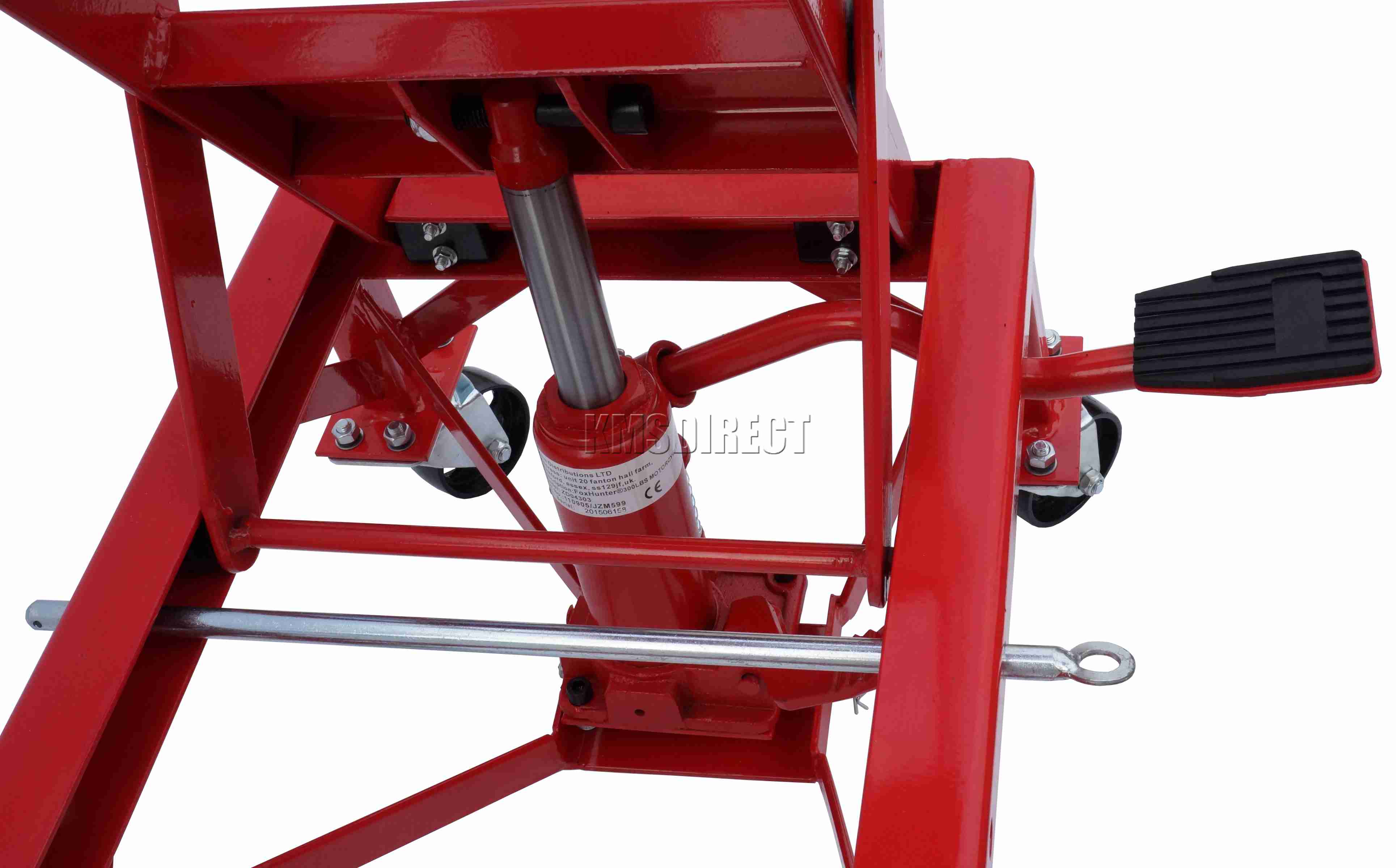 Hydraulic Scissor 300lb Bike Motorcycle Lift With 4 Wheel Motorbike ATV eBay
