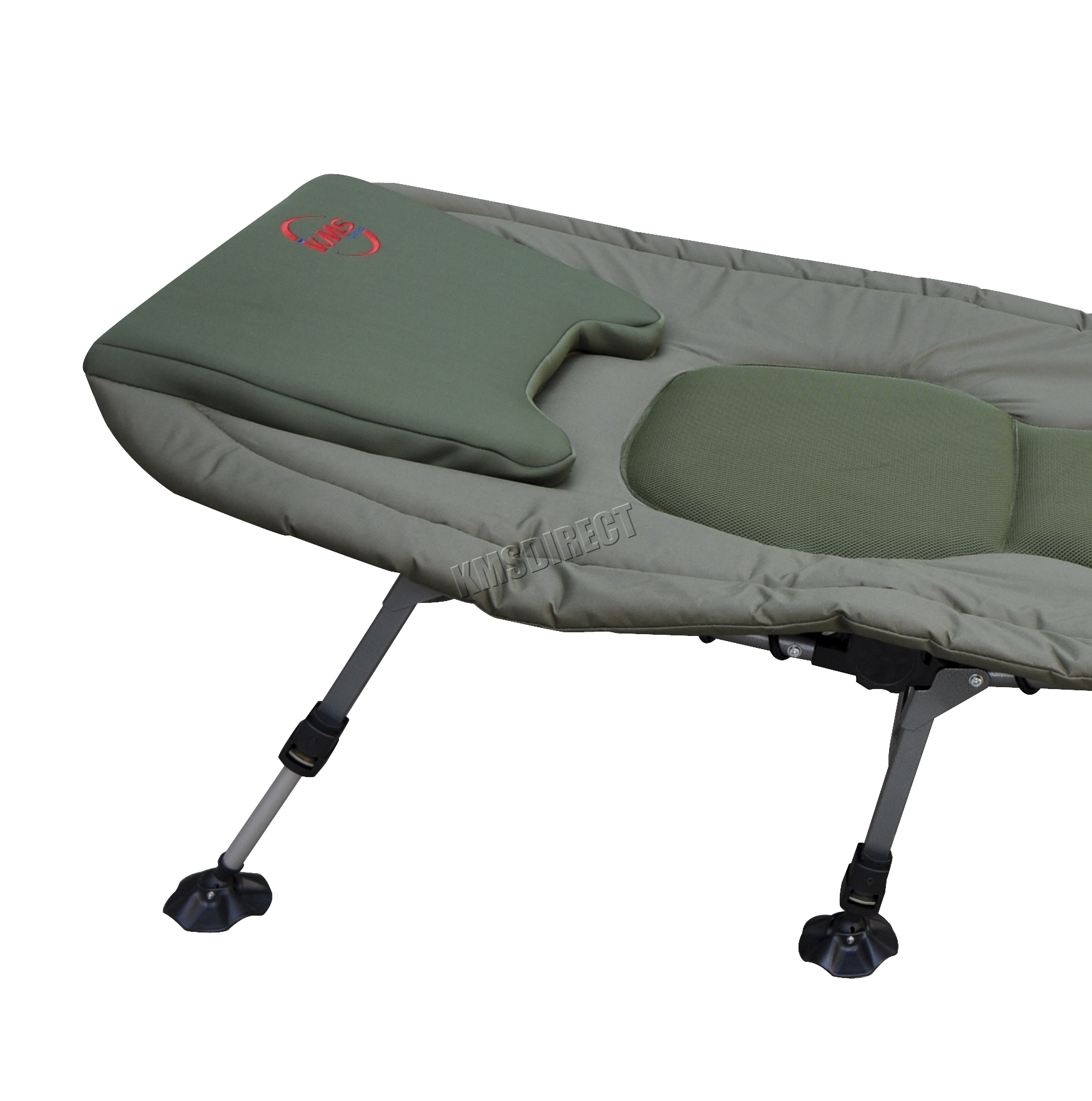 Portable Carp Fishing Bed Chair Bedchair Camping 6 Adjustable Legs