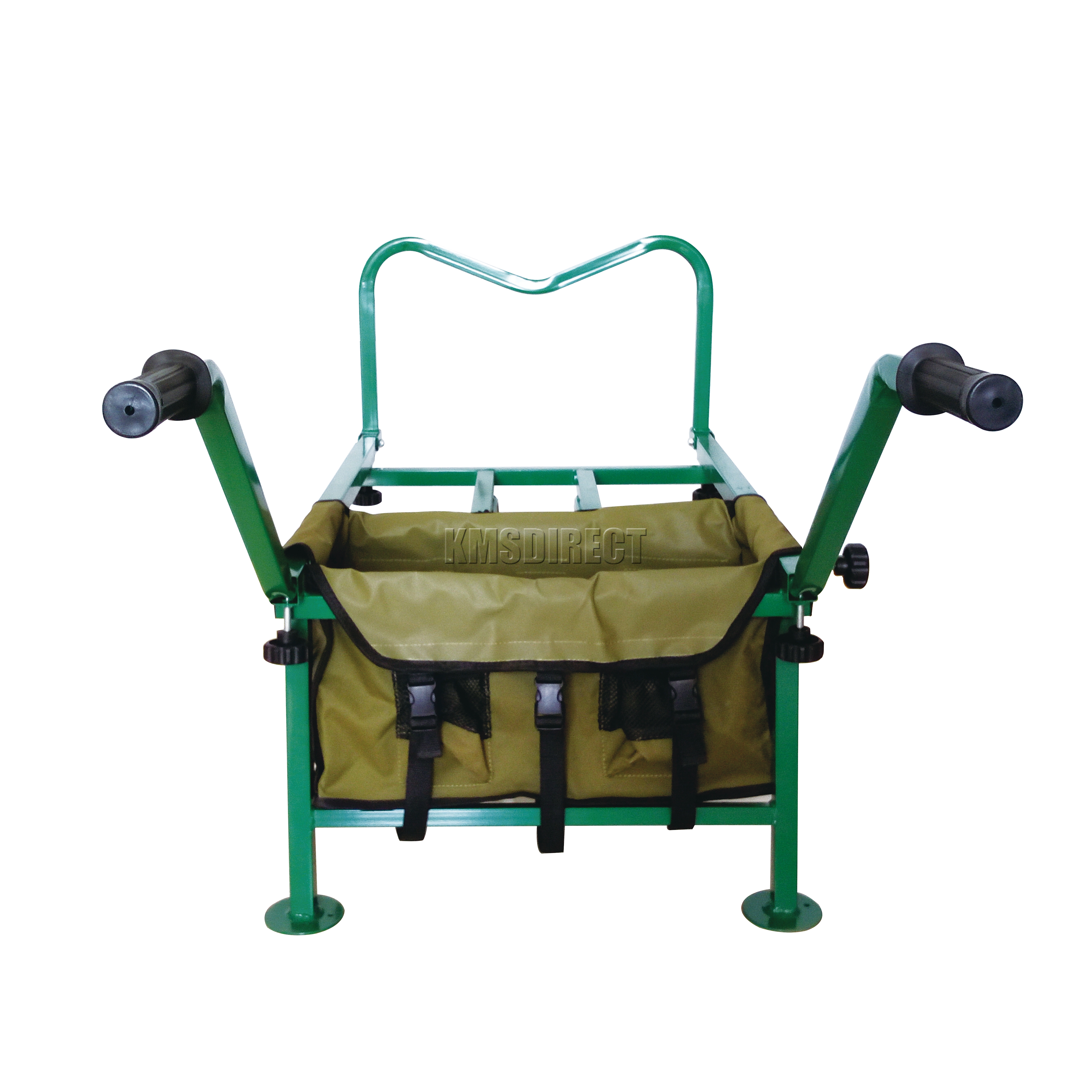 FoxHunter Fishing Trolley Pneumatic Wheel Barrow Cart Buggy with