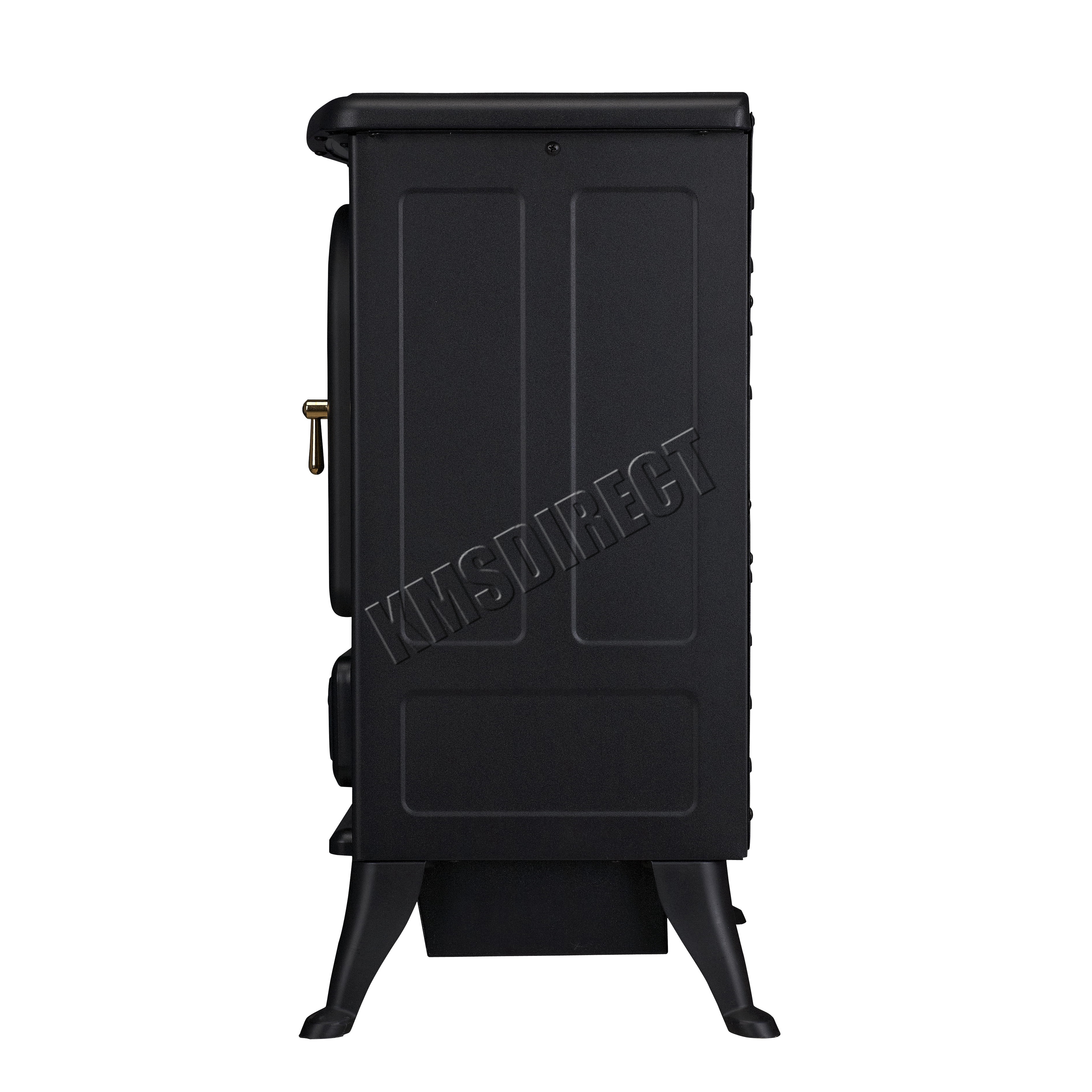 Log Burning Flame Effect 1850W Electric Fire Heater Standing Fireplace