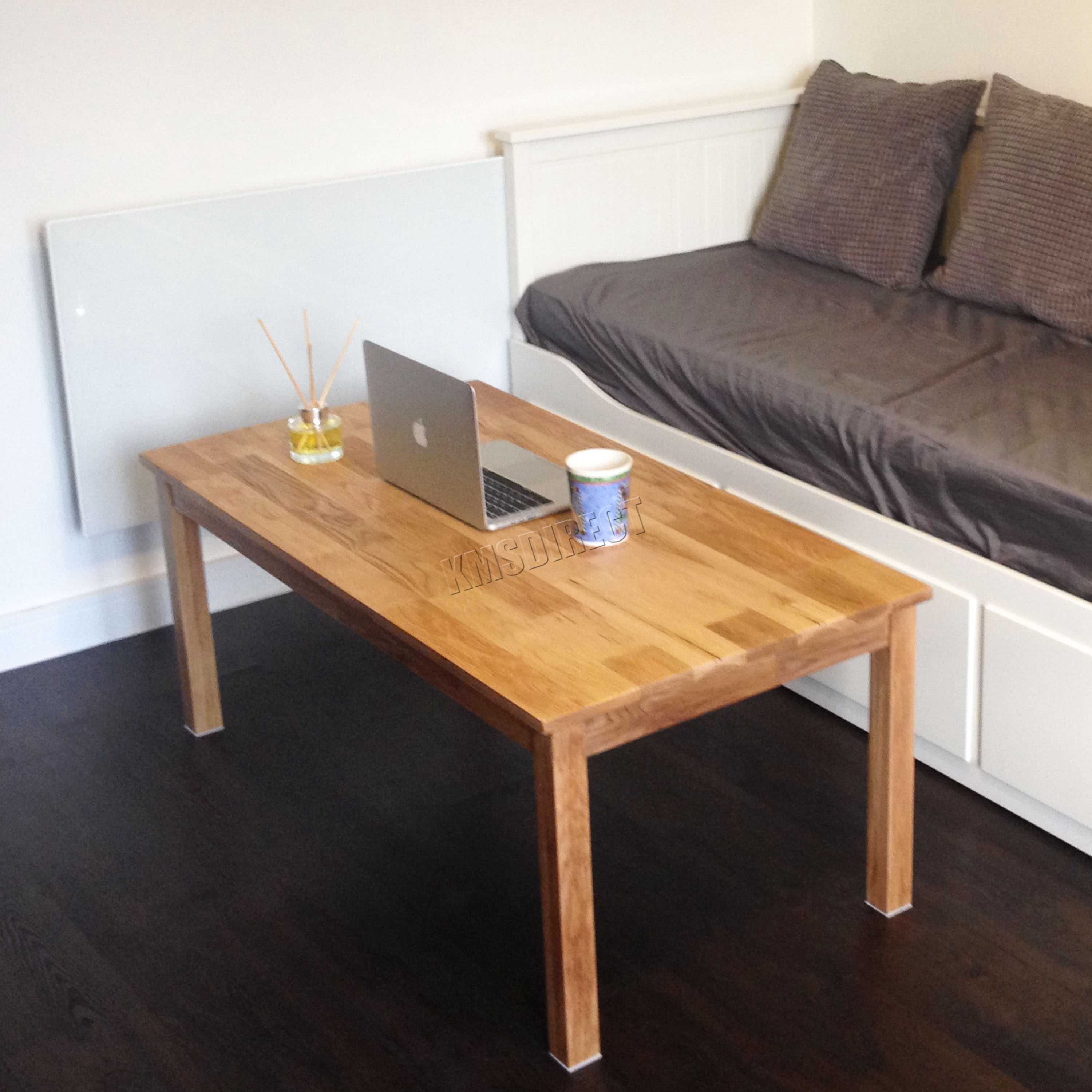 FoxHunter Solid Oak Furniture Dining Bench Wooden Seat FoxHunter Solid Oak Furniture Dining Bench Wooden Seat