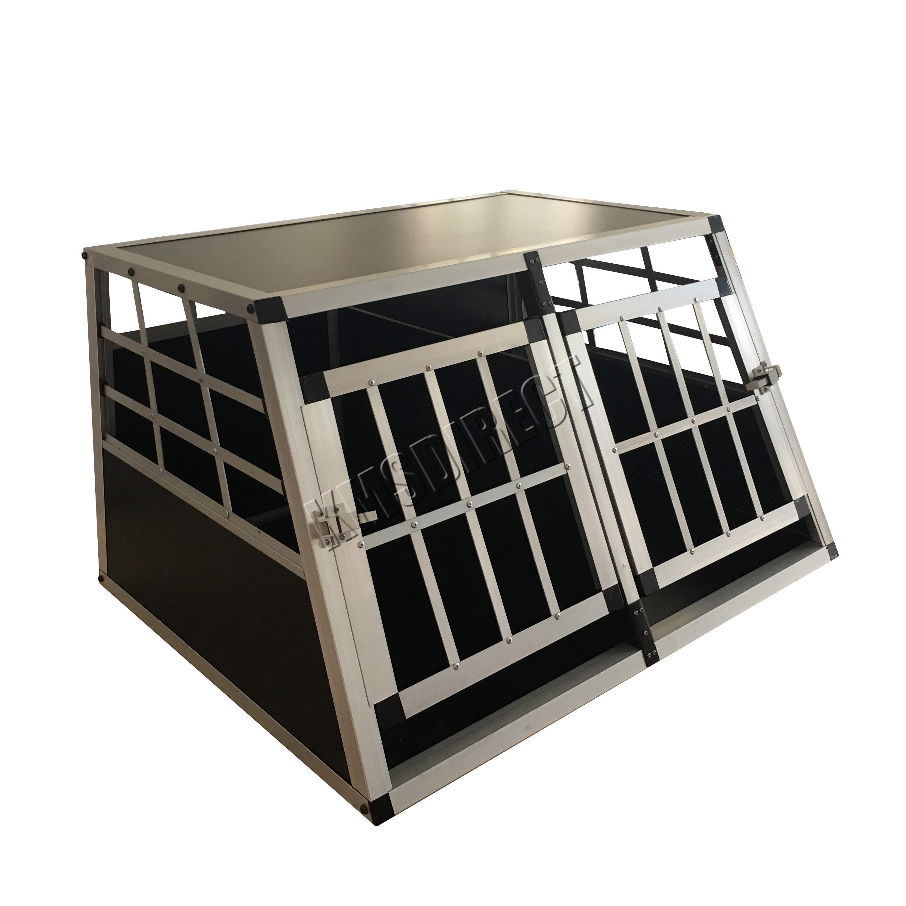 FoxHunter Aluminium Dog Pet Cage Kennel Small Transport Crate Carrier