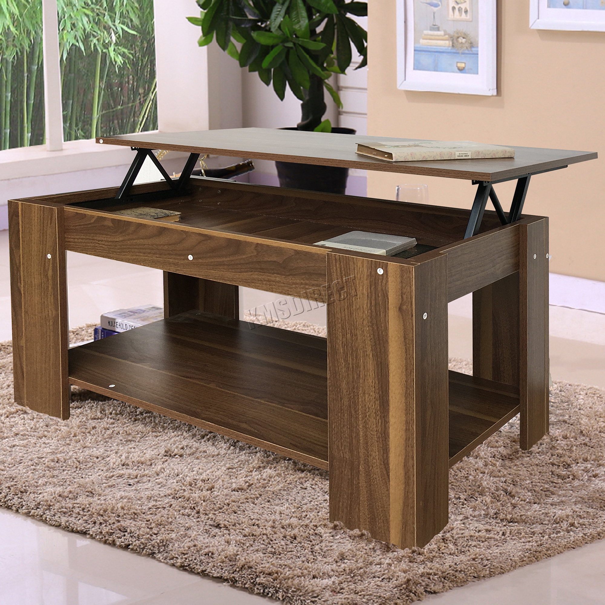 Foxhunter Lift Up Top Coffee Table Mdf With Storage And Shelf Living Foxhunter Lift Up Top Coffee Table Mdf With