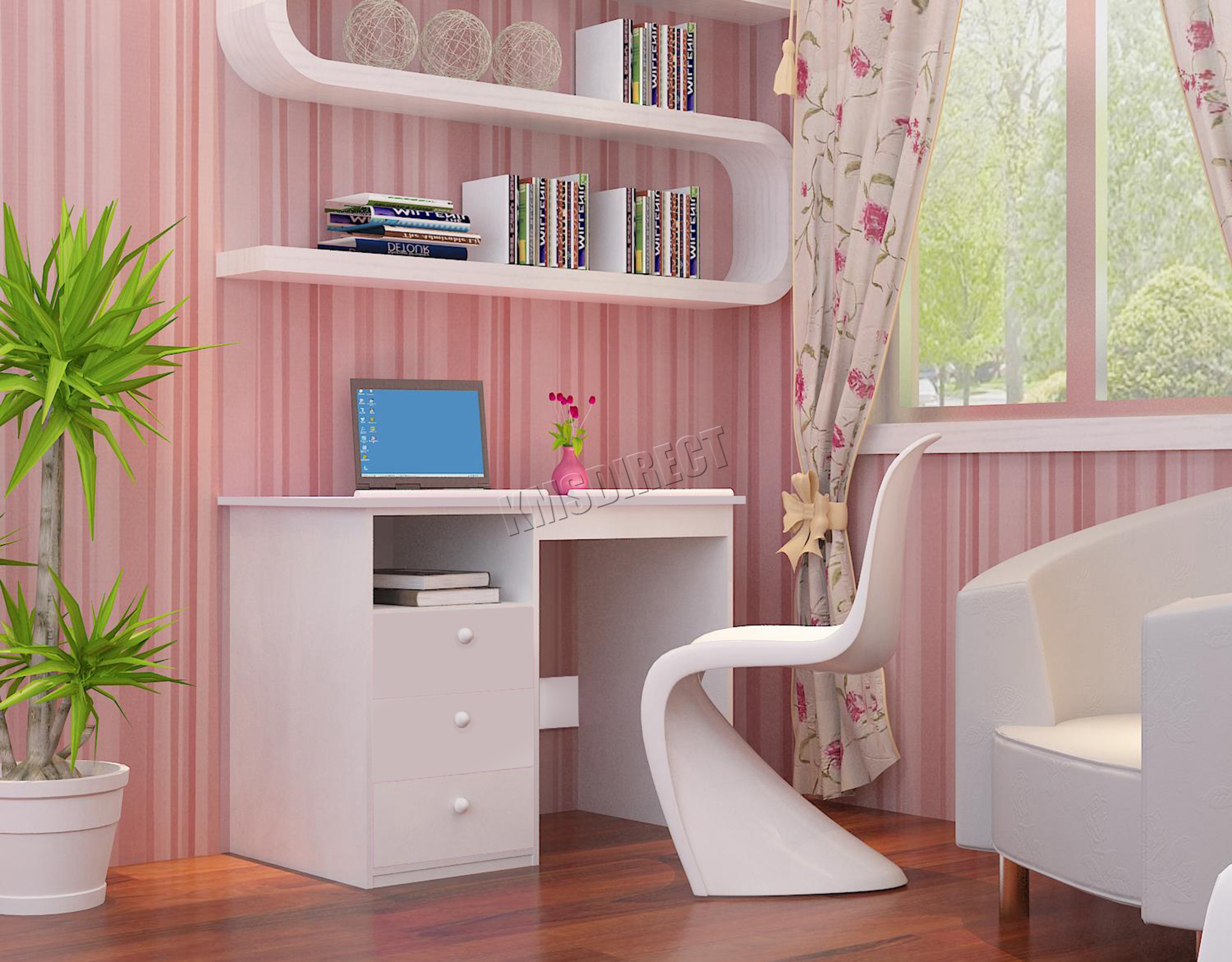 FoxHunter Tiltable Kids Study Desk Computer Writing Drawing Lid Table