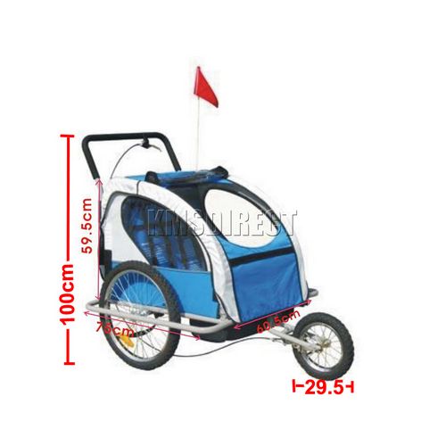 CHILD BIKE TRAILER CHILDREN STROLLER KIDS BICYCLE B/G eBay