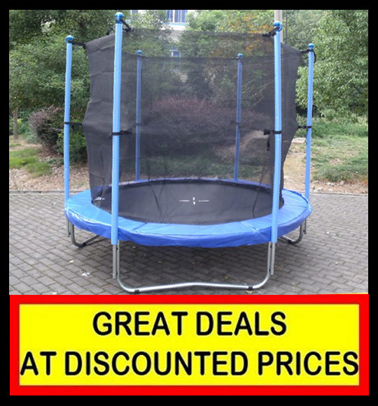 8ft Trampoline with Net Enclosure Ladder Cover 8 FT eBay