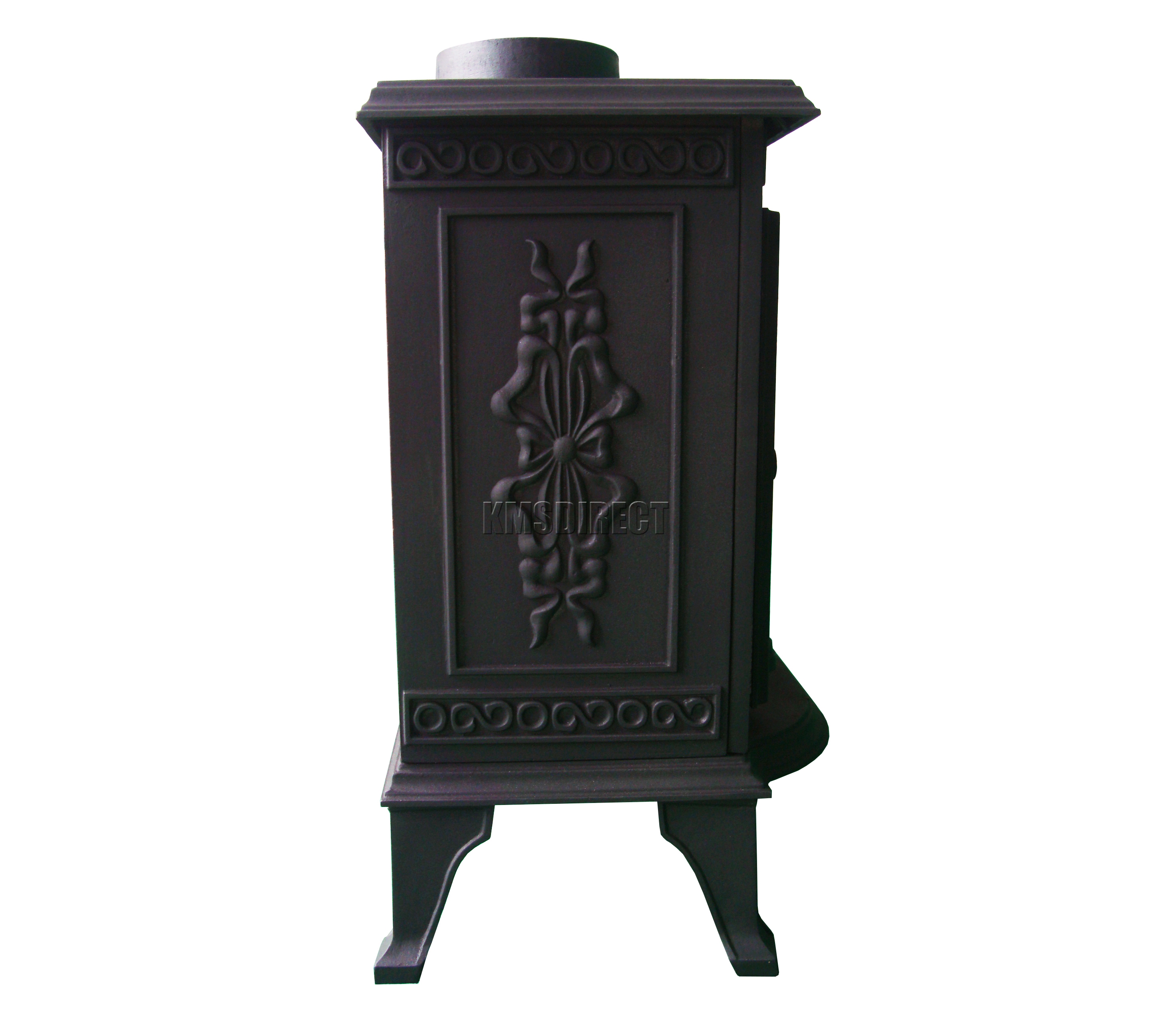 NEW Cast Iron Log Burner MultiFuel Wood Burning 6 kw Stove WoodBurner JA014