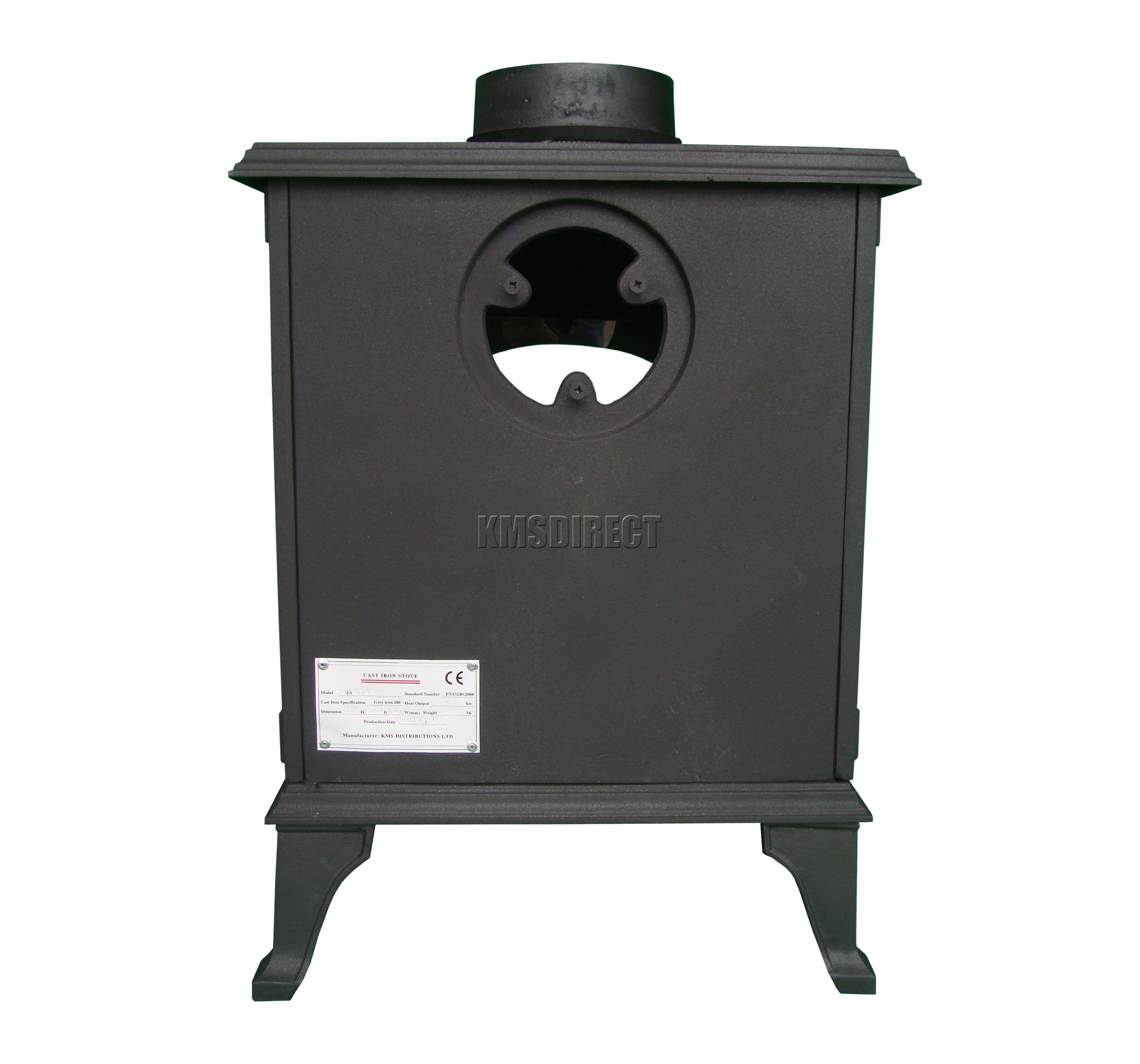 WoodBurner NEW Cast Iron Log Burner MultiFuel Wood Burning 6kw Stove JA014 eBay