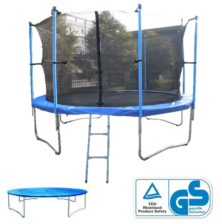 8FT 10FT 12FT 14FT 16FT Trampoline With Ladder Rain Cover Safety