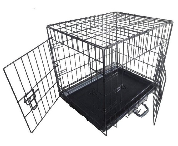 Pet Dog Puppy Training Cage Crate Carrier Vet Style Small Medium Large