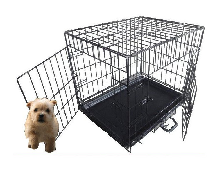 Pet Dog Puppy Training Cage Crate Carrier Vet Style Small Medium Large