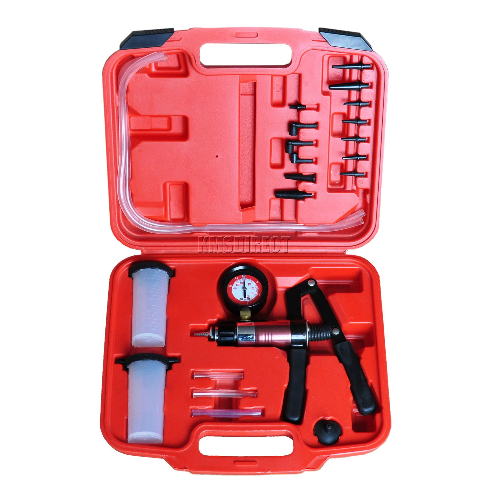 Hand Held Vacuum Pump Test Brake Diesel Bleeding Tool Kit Bleeder Set with 2 Jar eBay