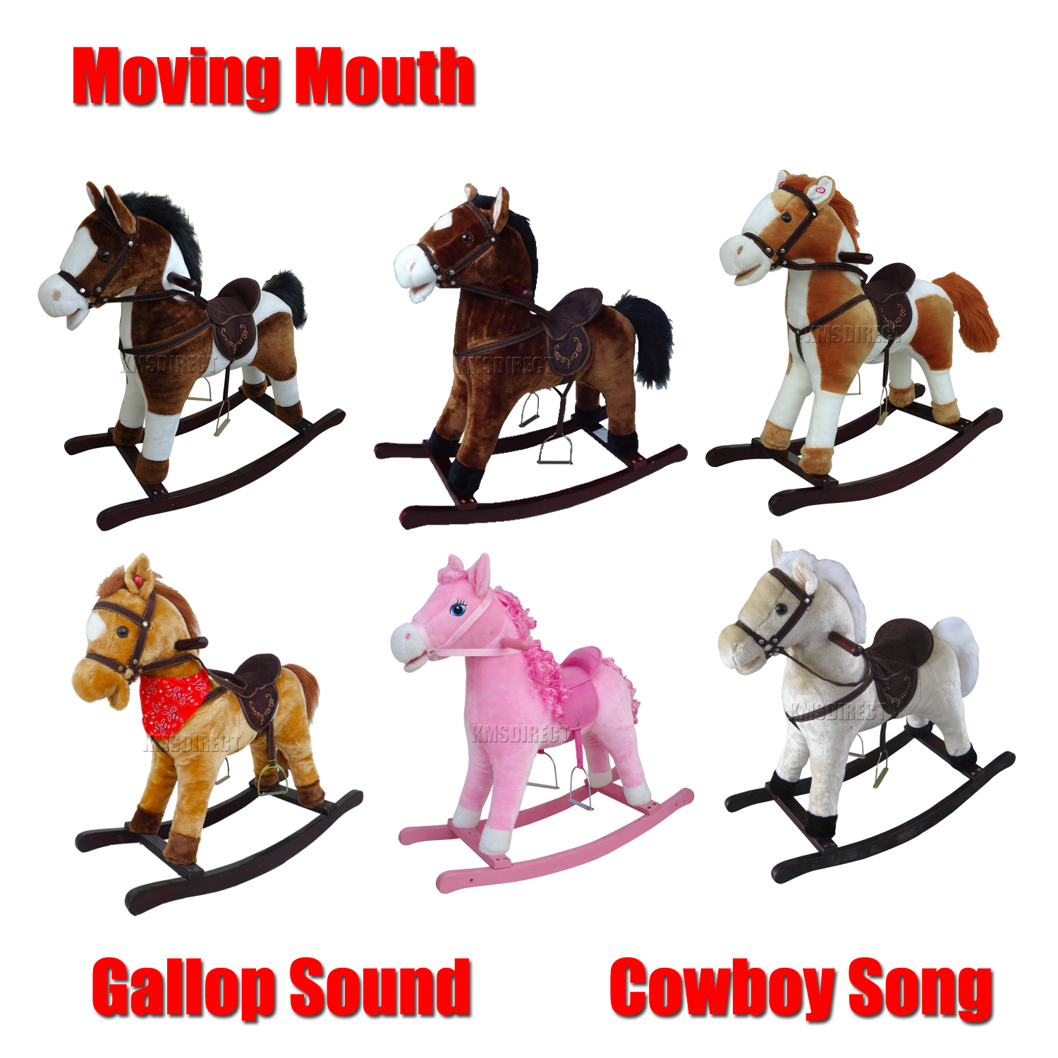 New Children Rocking Horse With Sound Great Traditional Toy Small Medium Large eBay