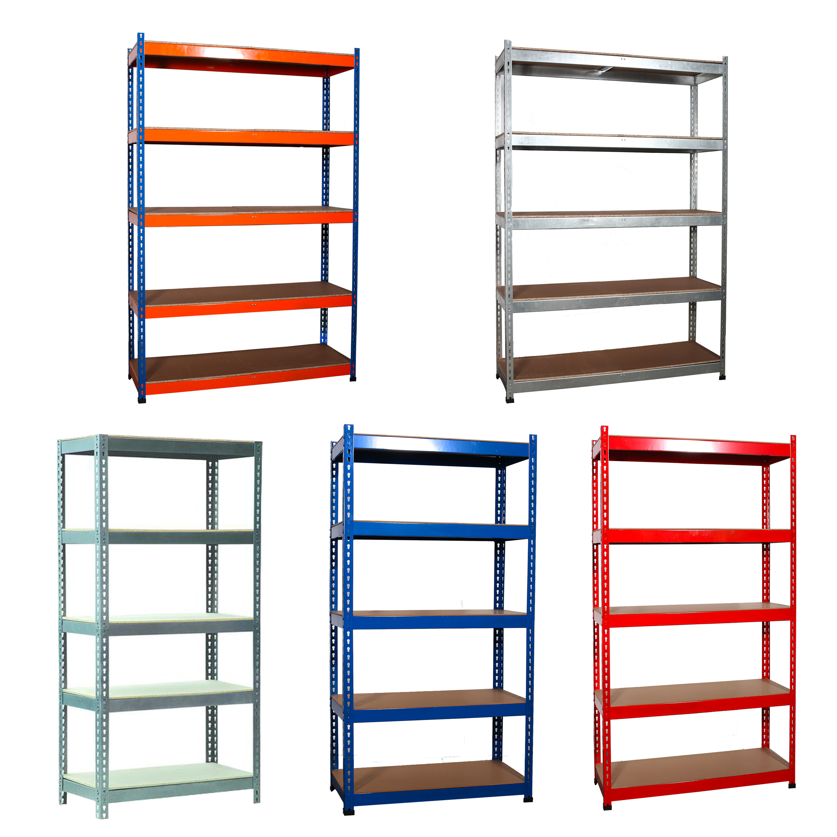 ... -Warehouse-Shed-Storage-Shelf-Racking-Unit-Plastic-Metal-4-5-Tier