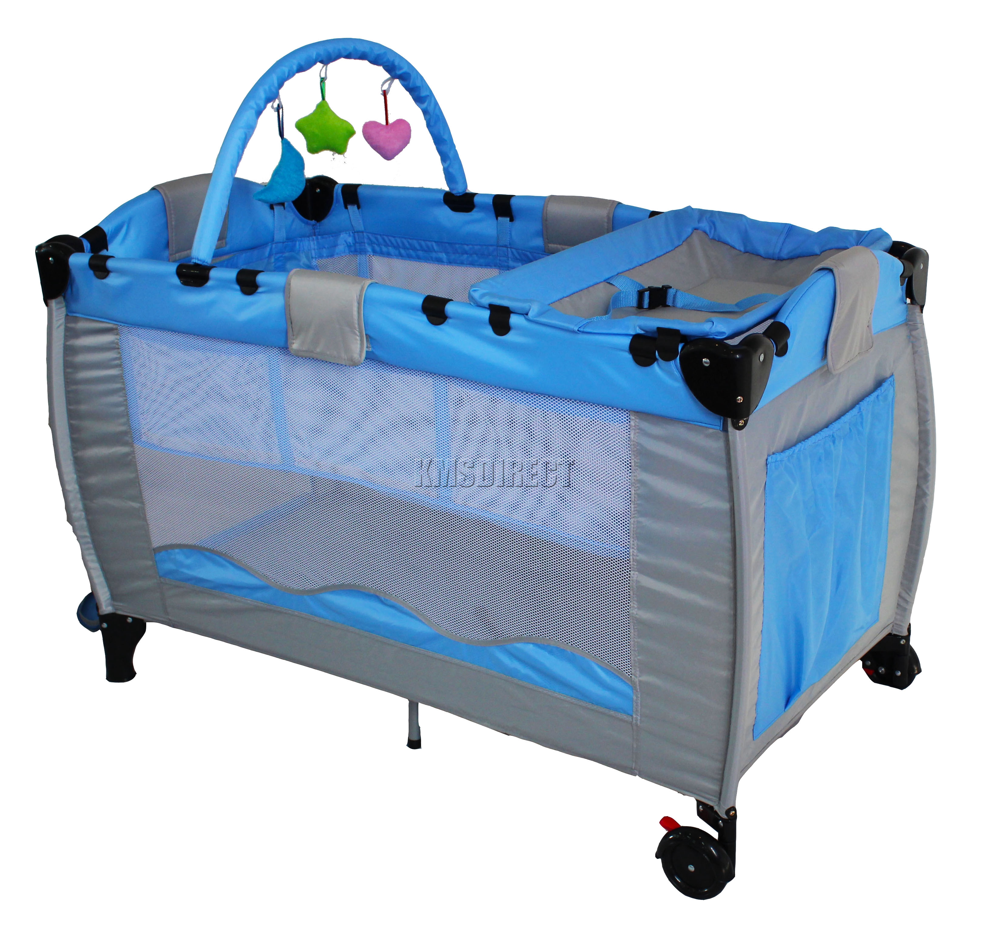 New Portable Child Baby Travel Cot Bed Bassinet Playpen Play Pen - Thumbnail new portable child baby travel cot bed bassinet playpen play pen - thumbnail