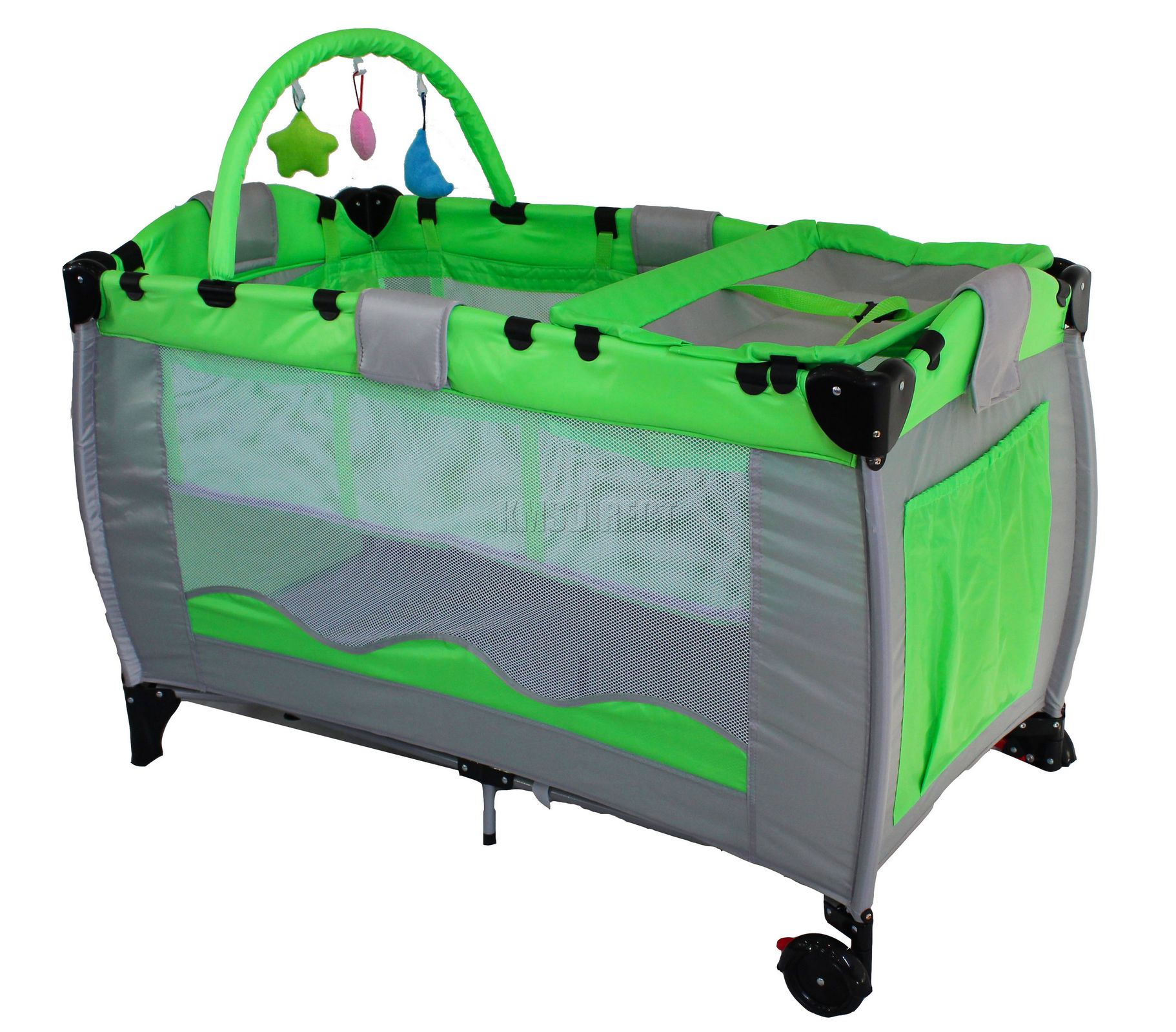 New Green Portable Child Baby Travel Cot Bed Playpen Play Pen