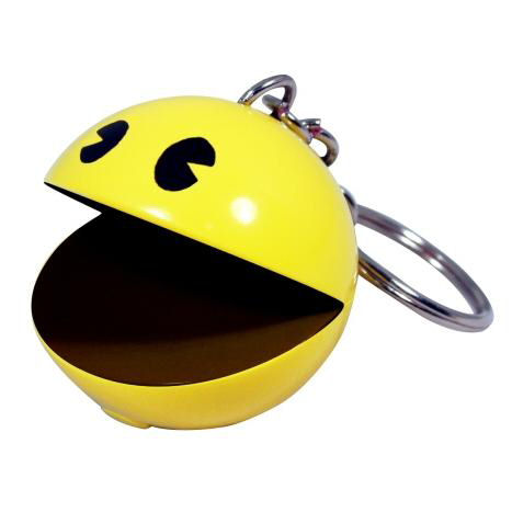 New Pac Man With Real Sounds Keyring Retro Namco Video Game Keychain 