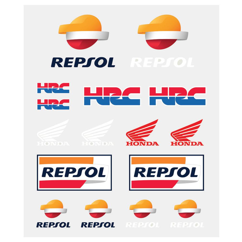 Repsol Honda Motogp Sticker Pack Multi Coloured Decals Official