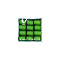 View Item 12 LARGE BOBBINS OF FLY TYING THREAD - INSECT GREEN