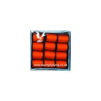 View Item 12 LARGE SPOOLS OF FLY TYING THREAD - ORANGE