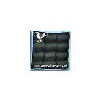 View Item 12 LARGE SPOOLS OF FLY TYING THREAD - DARK OLIVE
