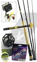 View Item 10' CORTLAND PRECISION  TRAVEL FLY ROD REEL LINE KIT