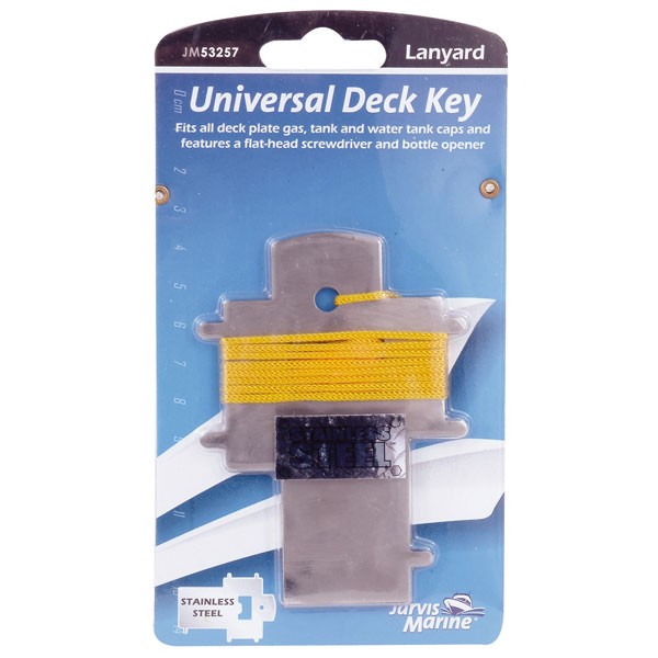  JARVIS WALKER MARINE STAINLESS STEEL UNIVERSAL DECK PLATE KEY Enlarged Preview