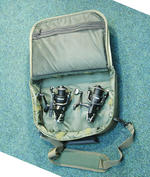View Item 2 CARP PIKE BAITRUNNER REELS IN CORDURA REEL CASE +2X 300M SPOOLS OF LINE