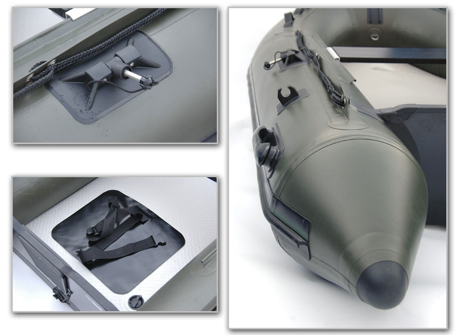 BISON MARINE OLIVE GREEN INFLATABLE FISHING SPORTS AIR RIB BOAT 2.7m eBay