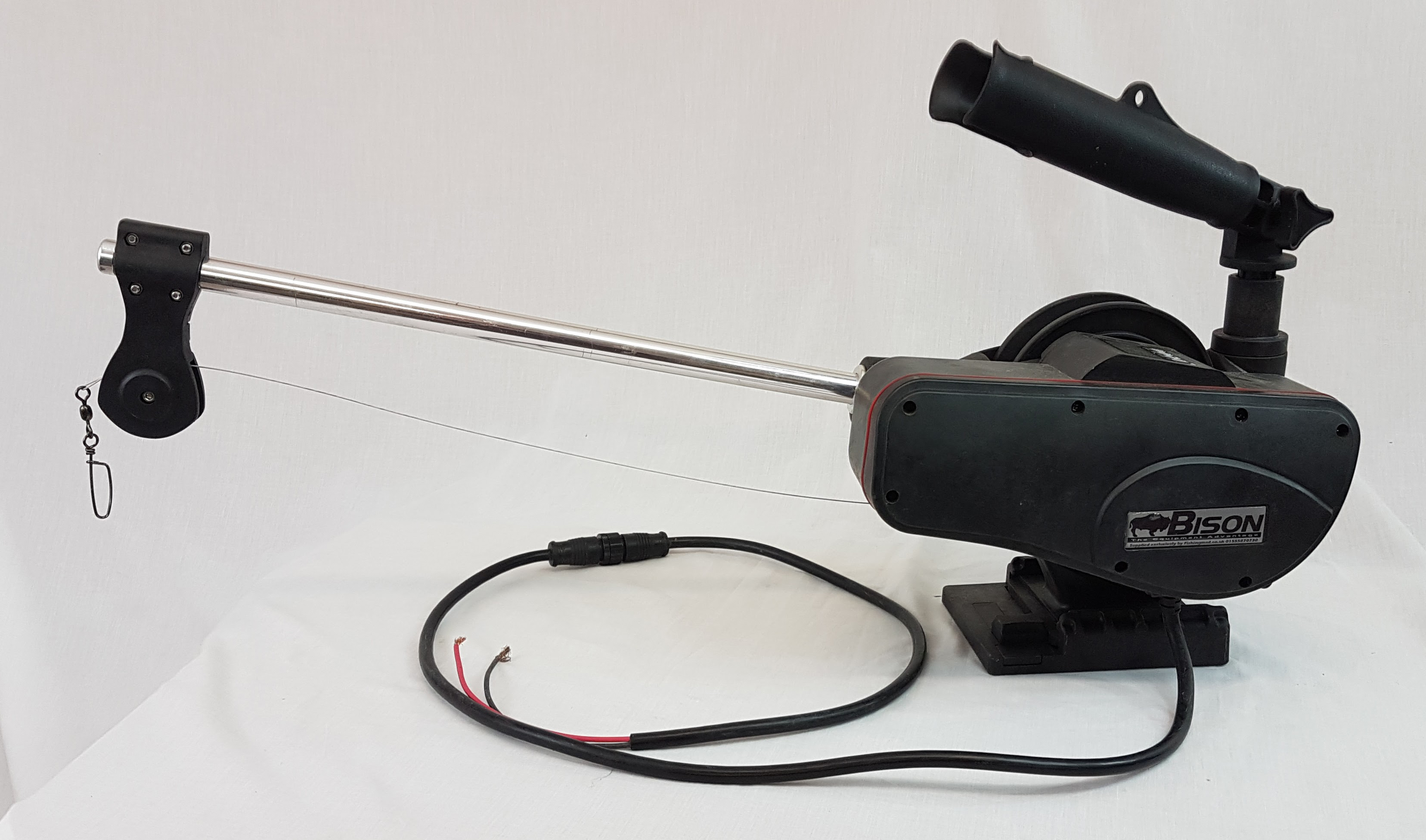 BISON ELECTRIC FISHING DOWNRIGGER WITH 50M STAINLESS WIRE AND LINE