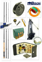 View Item 9'6" FLY ROD,REEL ,FLIES,LANDING NET,LINE+ FISHING KIT