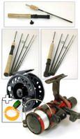 View Item BISON 8' 5 SECTION TRAVEL FLY SPIN ROD & REEL KIT