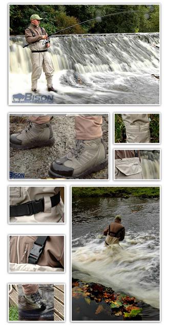 BISON BREATHABLE CHEST WADERS ,BOOTS ,STAFF & STUDS Preview
