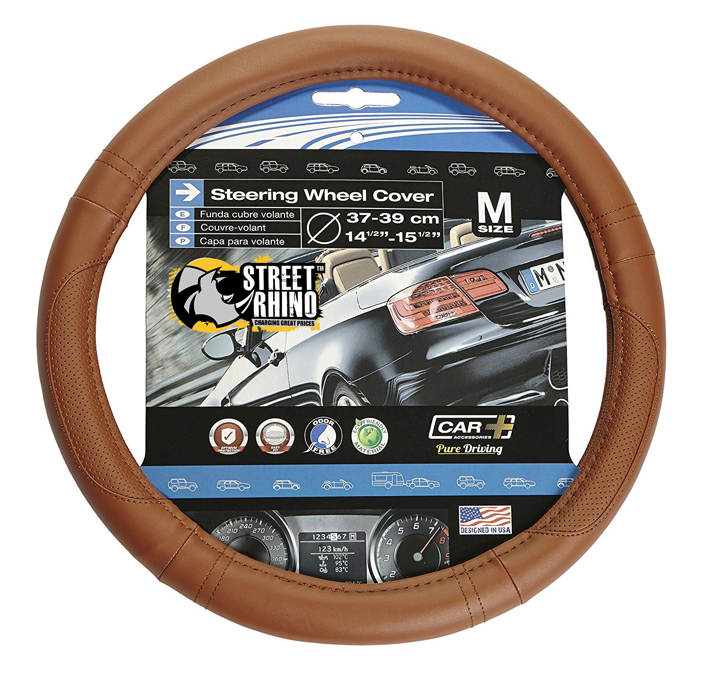 Rover 75 Universal Aero Tobacco Brown Steering Wheel Cover eBay