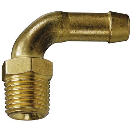 Barbed & Threaded BSP Fittings 8mm ¼" Male BSPT Elbow Hose Tail