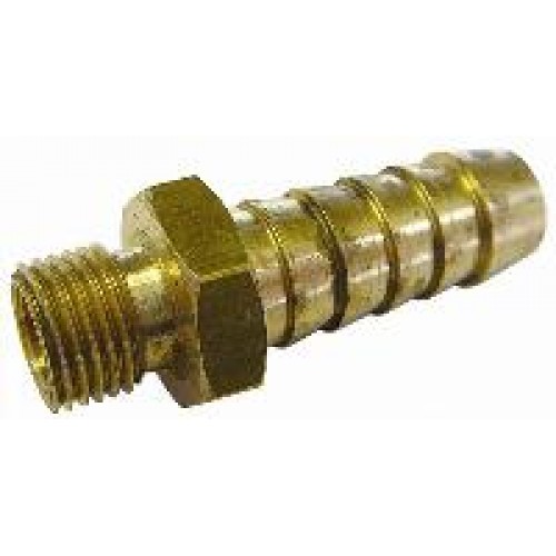 Barbed & Threaded Fittings 4mm x M6 x 1.0 Barbed Hose Connector Brass