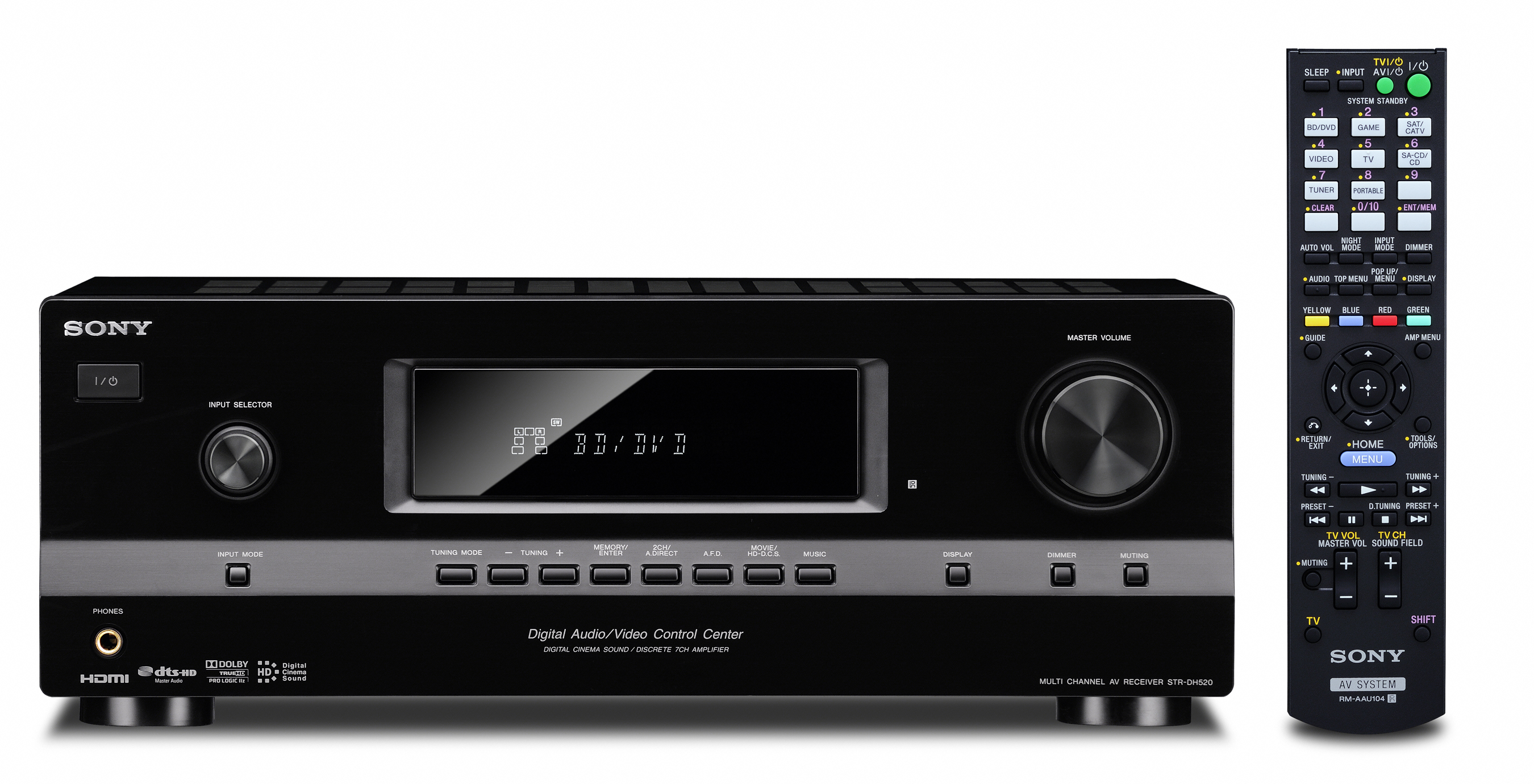 Sony STRDH520 AV Receiver 7.1 Channel Prologic II & DTS HD Black eBay