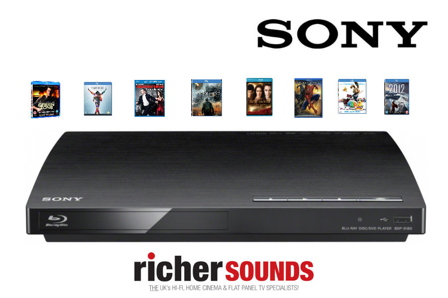 Richer Sounds. Sony BDPS185 compatible Bluray Player. 8 Film
