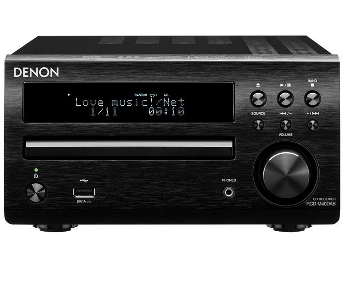 Denon DM40 DAB Mini System EXC Speakers Black eBay