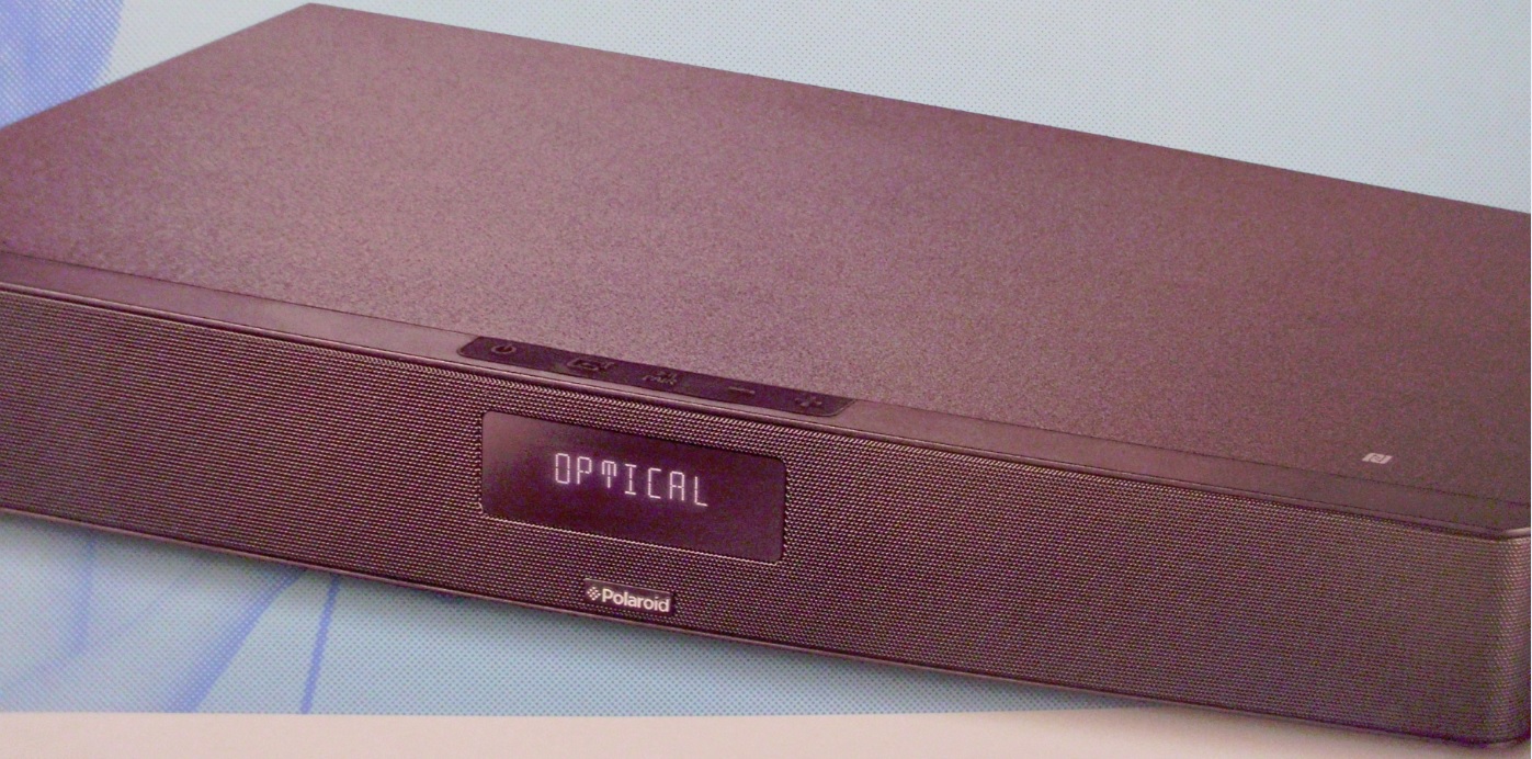 Polaroid 2.1CH TV Sound Base 60W Bluetooth NFC & Optical Speaker (Black