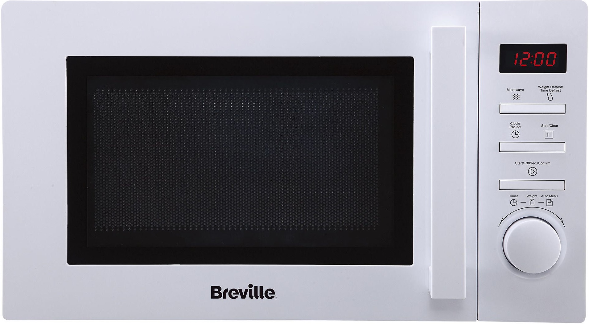 Breville BRSMWP1716 Solo Microwave with 6 Power Levels 17L 700W (White