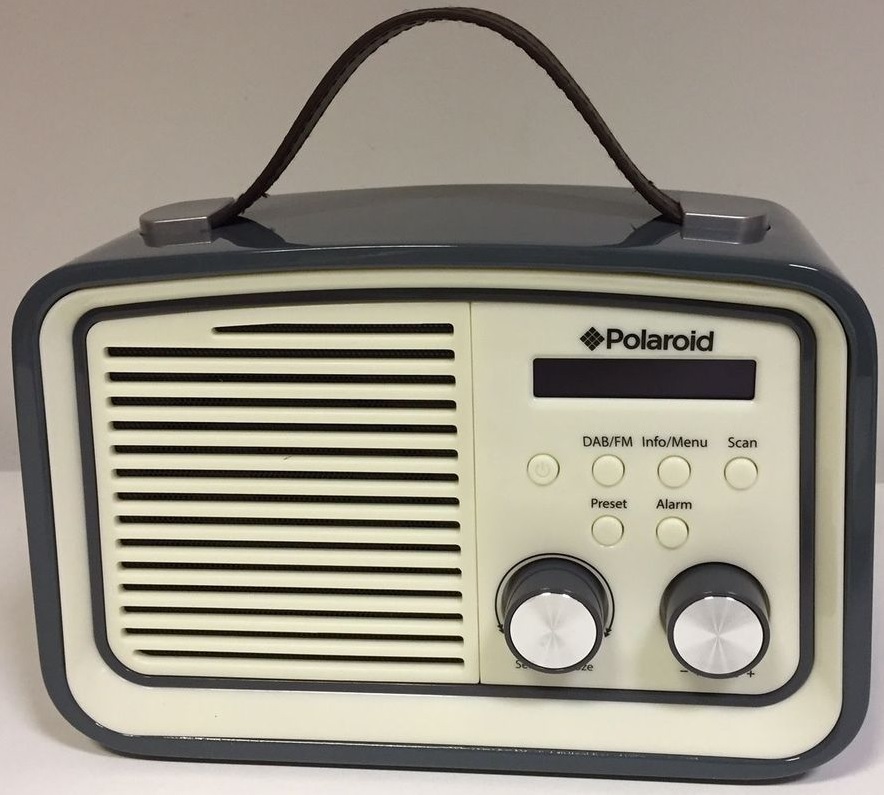 NEW Polaroid DB530 Retro Style DAB Radio with Carry Handle Grey eBay