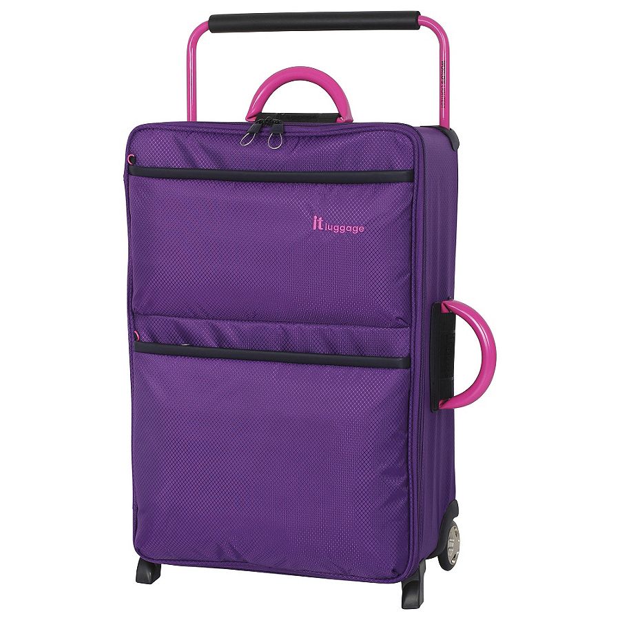 NEW IT Luggage World's Lightest 2Wheel Medium Suitcase Purple eBay