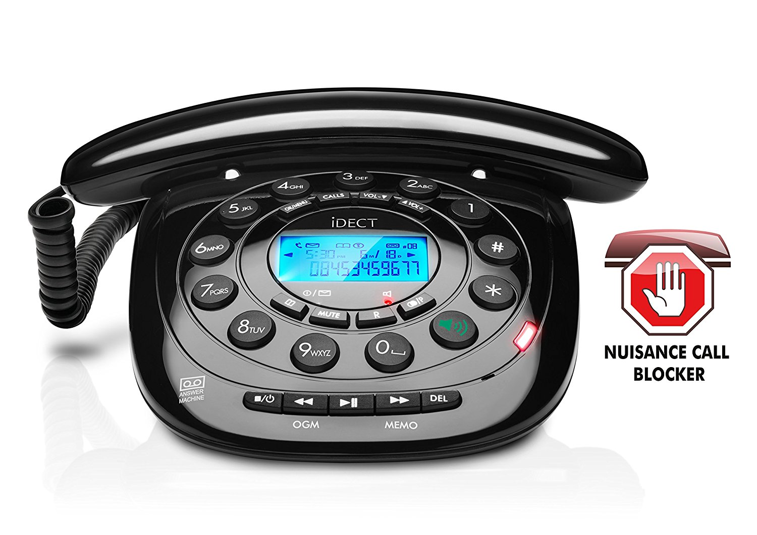 iDECT Carrera Classic Plus Dect Corded Phone with Call Blocker {Black} B+ eBay