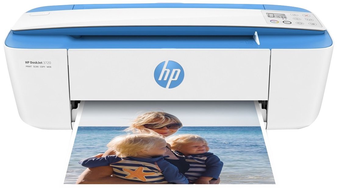 NEW HP 3720 Deskjet A4 Thermal Inkjet WiFi All in One Printer Blue
