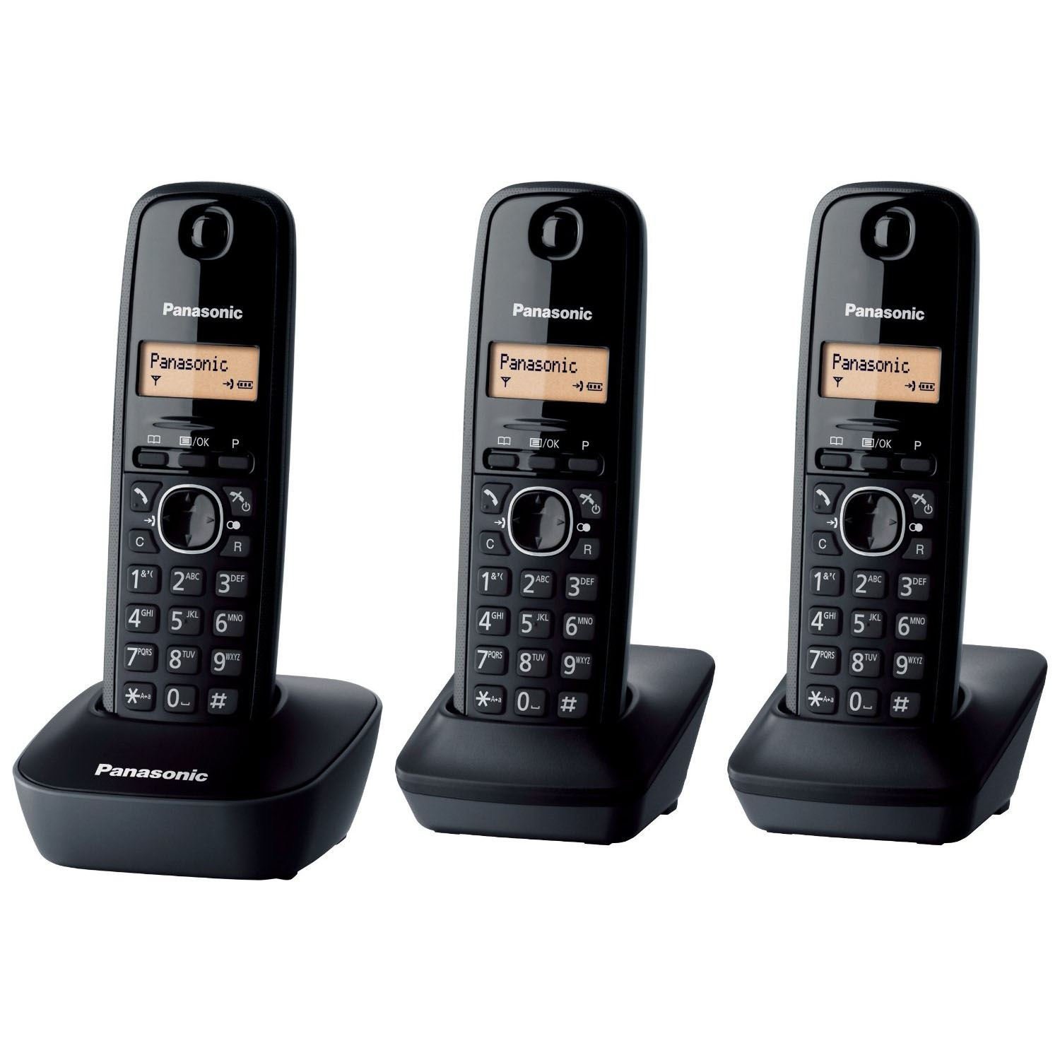 Panasonic KXTG1613EH Trio Digital Cordless DECT Phones *Black* B+ eBay