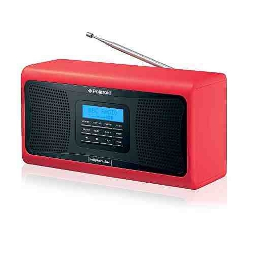 Polaroid E80090R Portable Retro Style DAB Digital Radio *Red* eBay