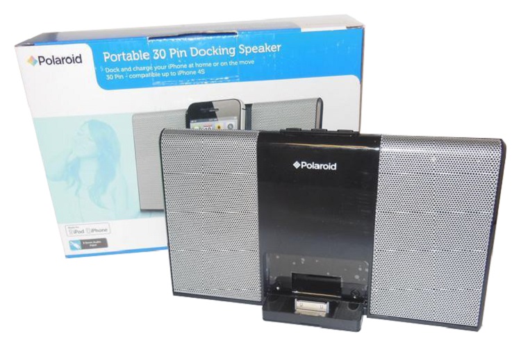 Polaroid 9150V2P Portable 30 Pin Docking Speaker for iPod/iPhone