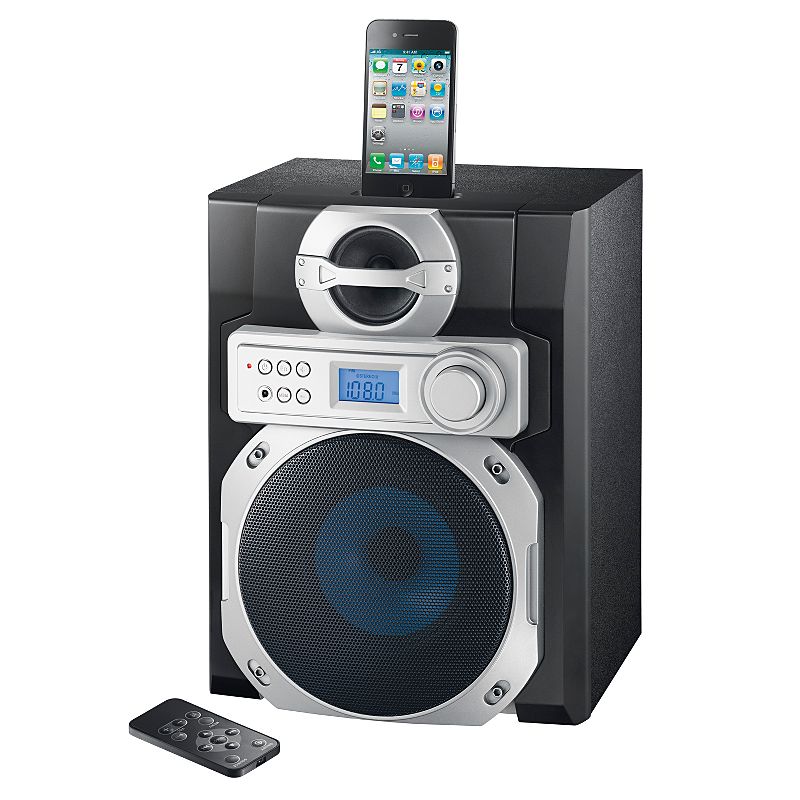AS1663if Polaroid Ipod Dock Speaker System with FM Radio & Built in